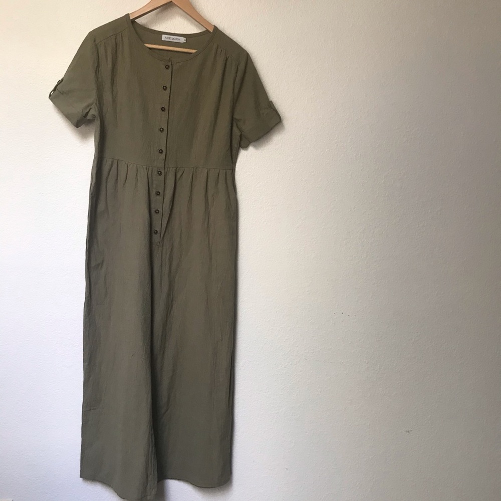 Misslook Jumpsuit in Olive Green (Medium)